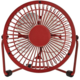 NEDIS mini ventilátor, stolní, USB, červená