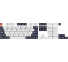 Keychron vyměnitelné klávesy, PBT, OEM, full set, bluish black white, US_797337305