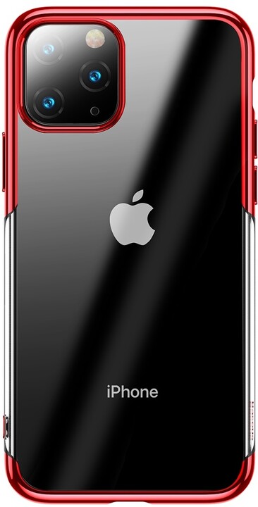 BASEUS Shining Series gelový ochranný kryt pro Apple iPhone 11 Pro Max, červená_1331156030
