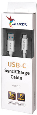 ADATA USB-C TO 3.1 A kabel, 100cm, hliníkový_525027545
