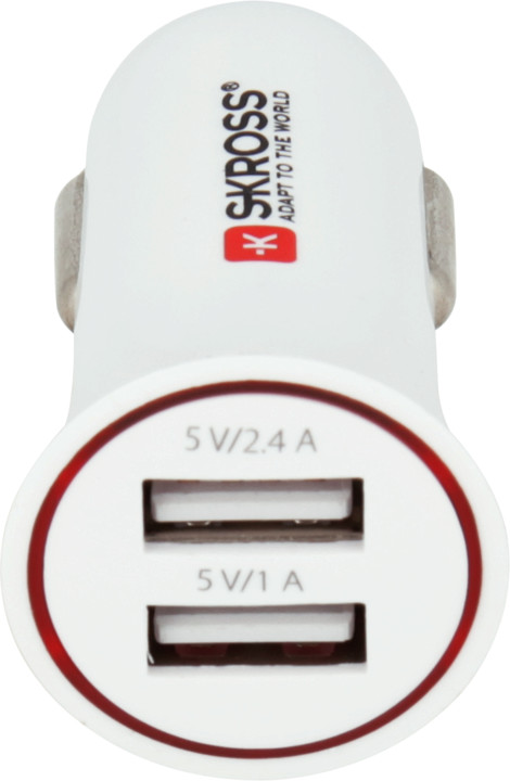 SKROSS USB nabíjecí autoadaptér Dual USB Car Charger, 3400mA max, DC 12V_2009155896