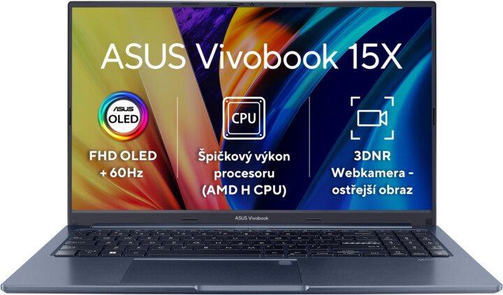 ASUS Vivobook 15X OLED (M1503, AMD Ryzen 5000 series), modrá_2136284481