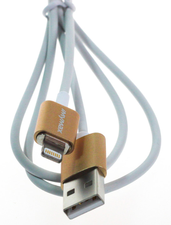 MyMAX magnetický kabel lightning – zlatý_1009566181