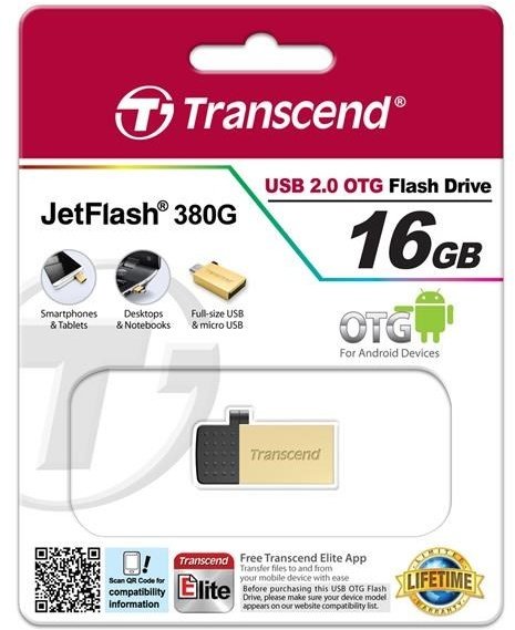 Transcend JetFlash 380G 16GB, zlatá_537080995