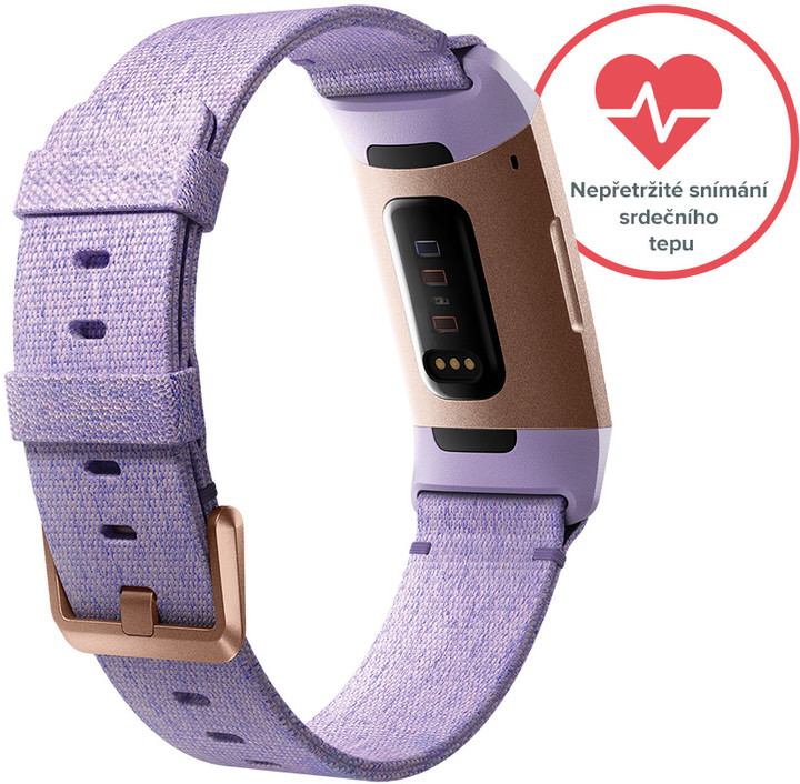 Google Fitbit Charge 3, lavander, Special Edition_1298703350