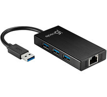 J5CREATE adapter USB3.0 na Gigabit Ethernet/3-port Hub (Windows/Mac) JUH470_1852283729