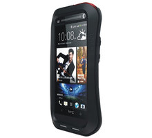 Love Mei Case GSM HTC M7 Three anti protective shell, black-black-red_709937043
