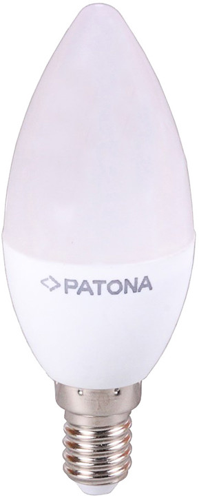 Patona E14/230V, C37, SMD2835, 5,5W, teplá bílá, 470lm_307523135
