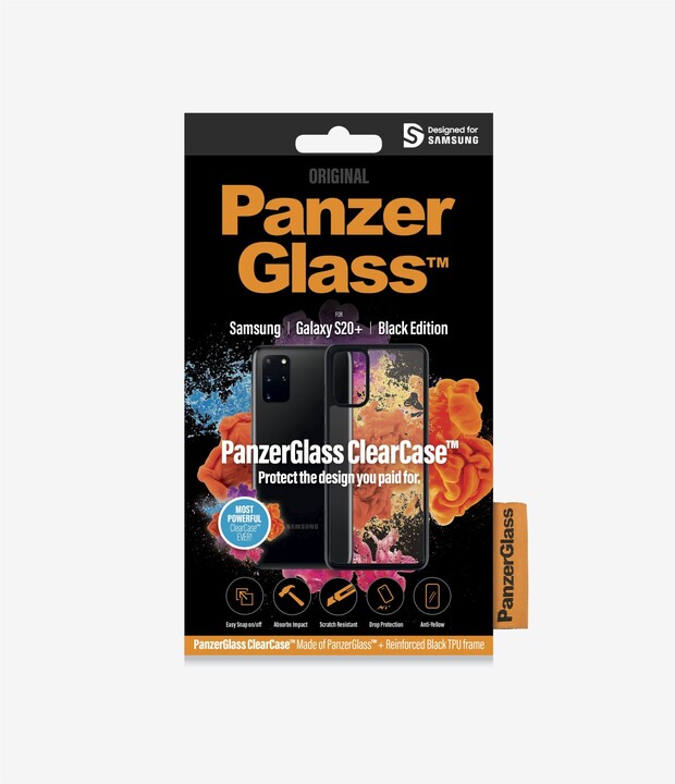 PanzerGlass ClearCase pro Samsung S20 Plus, černá_2062764556