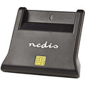 Nedis čtečka čipových karet, USB, Smart Card ID-1, standardní biometrické čipy, USB 2.0, černá_1089326796