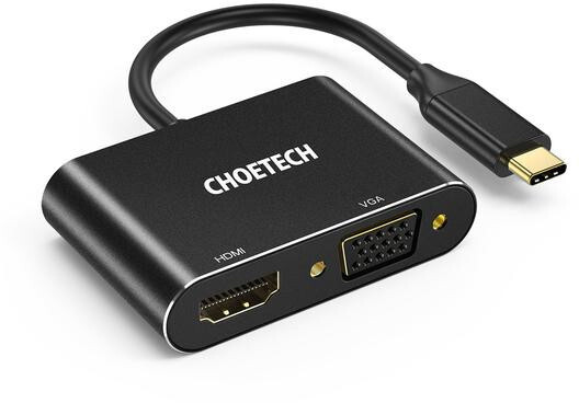 Choetech adaptér HUB-M17U SB-C - VGA / HDMI