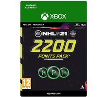 NHL 21 - Point pack - 2200 bodů (Xbox) - elektronicky Poukaz 200 Kč na nákup na Mall.cz + O2 TV HBO a Sport Pack na dva měsíce