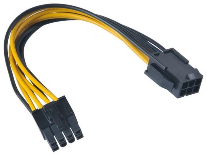 Akasa kabel PCIe 6-pin na 8-pin, ATX 12V, 15cm_421665806