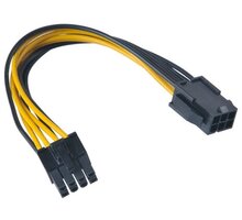 Akasa kabel PCIe 6-pin na 8-pin, ATX 12V, 15cm AK-CB051