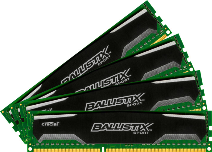 Crucial Ballistix Sport 32GB (4x8GB) DDR3 1600 | CZC.cz