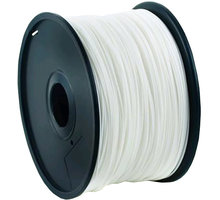 Gembird tisková struna (filament), ABS, 1,75mm, 1kg, bílá_754233483