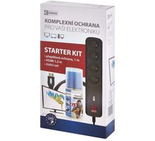 Emos Starter Kit (přepěťová ochrana, HDMI kabel, čistíčí prostředek)_1511398329