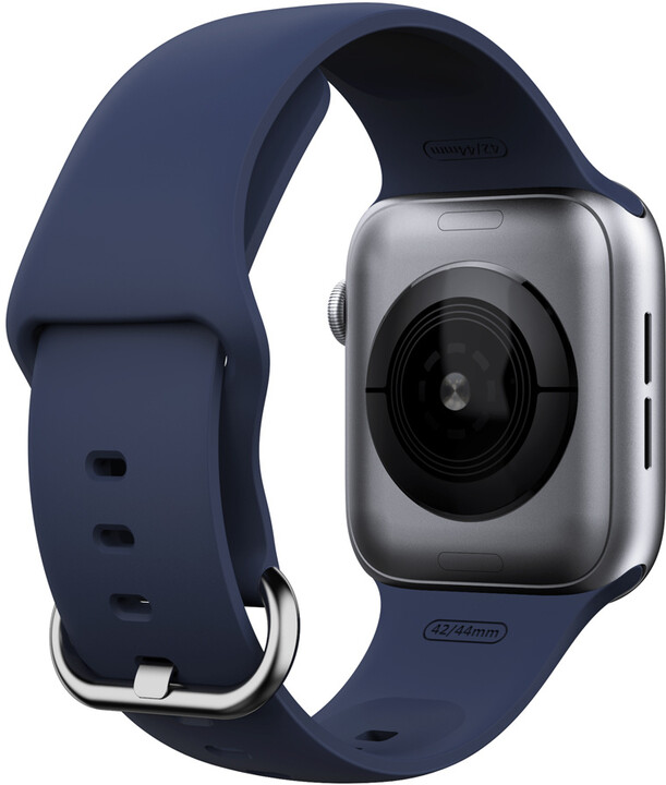 MAX silikonový řemínek MAS11 pro Apple Watch, 42/44mm, tmavě modrá_996870257