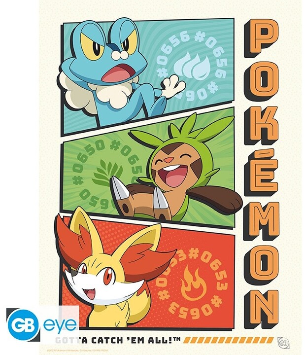 Plakát Pokémon - Starters, sada 9 ks (21x29,7)_1882300043