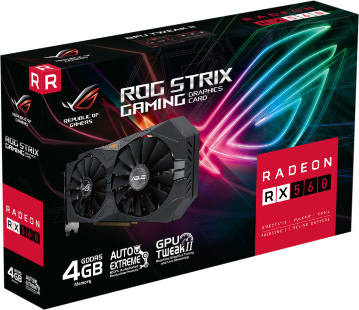 ASUS ROG Strix AMD Radeon™ RX 560 V2, 4GB GDDR5_838851545