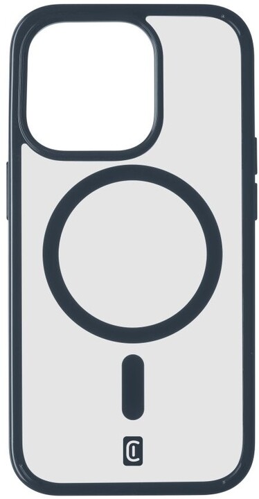 Cellularline zadní kryt Pop Mag s podporou Magsafe pro Apple iPhone 15 Pro Max, čirá/modrá_246615125