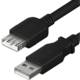 YENKEE kabel YCU 014 BK USB-A - USB-A M/F, prodlužovací, USB 2.0, 1.5m, černá_275597892
