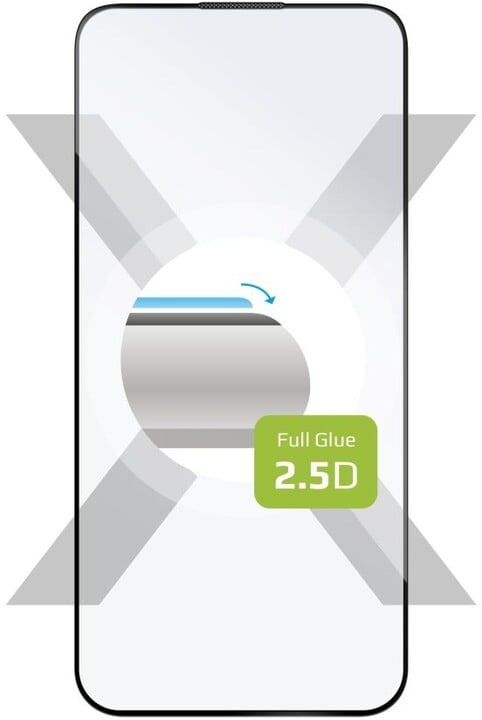 FIXED ochranné sklo Full-Cover pro Apple iPhone 15 Plus, lepení přes celý displej, černá_1230854989