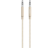 Belkin MIXIT 3,5mm Jack M/M Metallic kabel, 1,2 m, zlatá_344945835