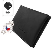FIXED peněženka Smile Wallet se smart trackerem, kožená, černá