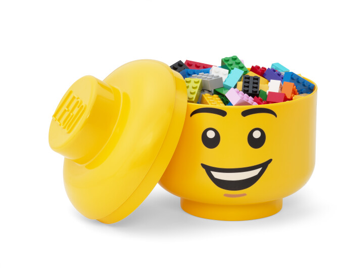 Úložný box LEGO Hlava - šťastný chlapec (S)_225000631