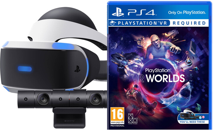 PlayStation VR + Kamera v2 + VR Worlds_1898656922