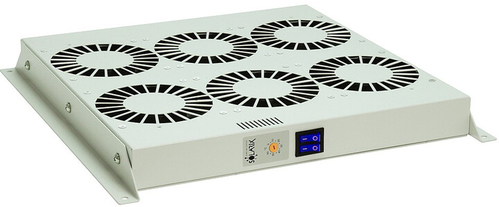 Solarix ventilační jednotka, 6 ventilátorů s termostatem. RAL 7035, VJ-R6_1736397948