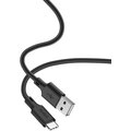 YENKEE kabel YCU 315 BK SILIC USB-A - USB-C, USB 2.0, 1.5m, černá_15542316