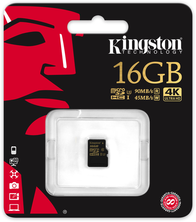 Kingston Micro SDHC 16GB UHS-I U3_344492059