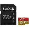 SanDisk micro SDXC Extreme 64GB 100MB/s A1 UHS-I U3 V30 + SD adaptér