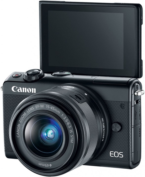 Canon EOS M100 + EF-M 15-45mm IS STM + EF-M 55-200mm IS STM, černá_867127846