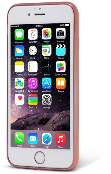 EPICO pružný plastový kryt pro iPhone 6/6S BRIGHT - růžovo-zlatá_2037330079