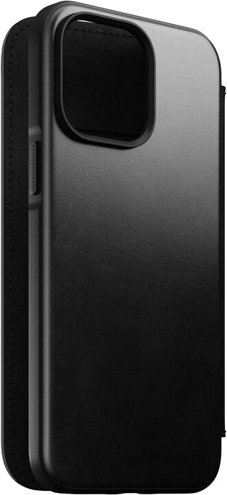 Nomad kožené flipové pouzdro MagSafe Folio pro Apple iPhone 14 Pro Max, černá_288945540