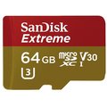 SanDisk Micro SDXC Extreme V30 64GB 90MB/s UHS-I U3, Rescue Pro Deluxe + SD adaptér_1897890510