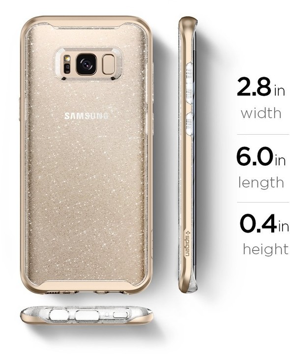 Spigen Neo Hybrid Crystal pro Samsung Galaxy S8, glitter gold_1995267130