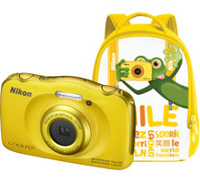 Nikon Coolpix S33, žlutá + Backpack kit_921432798