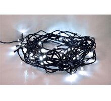 Solight LED venkovní vánoční řetěz, 200 LED, 20m, přívod 5m, 8 funkcí, časovač, IP44, studená bílá_1953545710