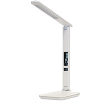 IMMAX LED stolní lampička Kingfisher - 3 různé barvy světla/ sklápěcí rameno/ USB/ bílá_1732887199