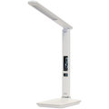 IMMAX LED stolní lampička Kingfisher - 3 různé barvy světla/ sklápěcí rameno/ USB/ bílá