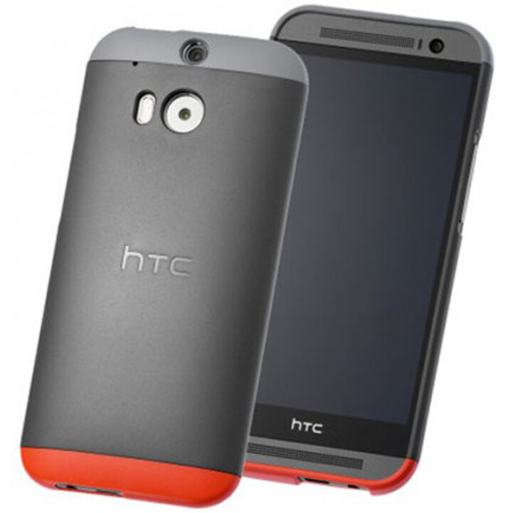 HTC pouzdro Double Dip Hard Shell HC C940 pro HTC ONE M8, šedá_86231920