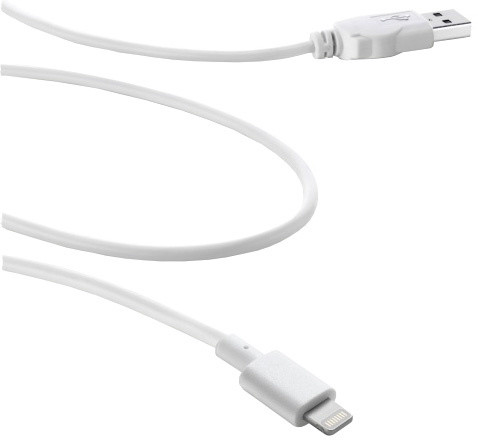 CellularLine USB datový kabel s konektorem Lightning, MFI, bílý_734107810