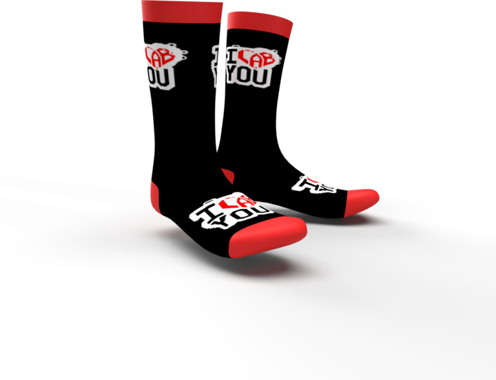 Ponožky I LAB YOU - černo-červená, 39-42_1378243177