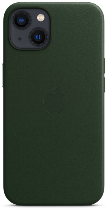 Apple kožený kryt s MagSafe pro iPhone 13, sekvojově zelená_931356377