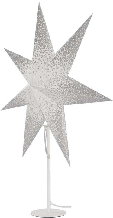 Emos Vánoční hvězda papírová s bílým stojánkem, 45 cm, vnitřní_541965000