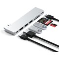 Satechi Pro HUB Slim, USB4, HDMI, 2x USB-A, SD, stříbrná_909933779